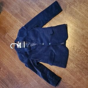 H&M velvet, navy boys sport jacket,  size 7-8y